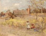 Walter Withers Midsummer oil painting